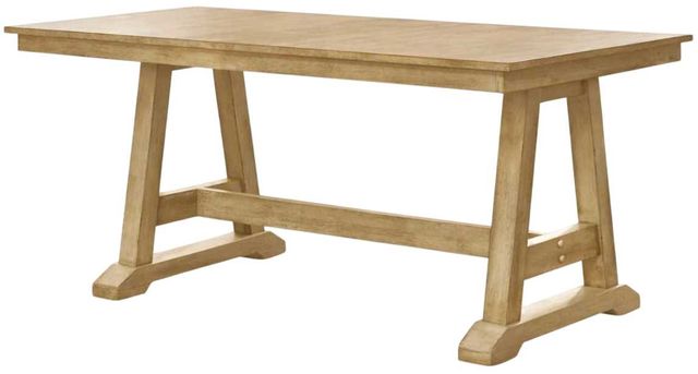 Liberty Furniture Lindsey Farm 7-Piece Natural Trestle Dining Table Set-2