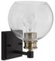 Uttermost® Kent Edison Antique Brass/Matte Black 1-Light Sconce-0
