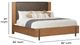 Flexsteel® Lincoln Brown/Walnut King Upholstered Panel Bed-2