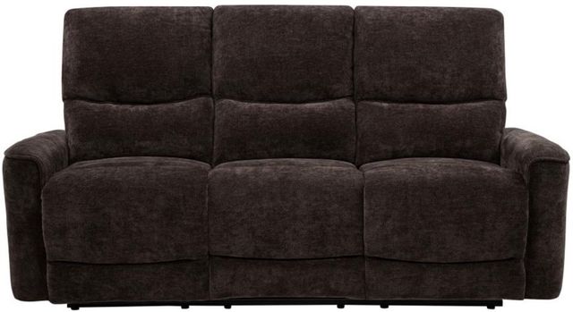 Coaster® Navarro Dark Brown Chenille Manual Upholstered Reclining Sofa-2