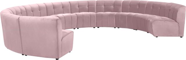 Meridian Furniture Limitless 11-Piece Pink Velvet Modular Sectional-2
