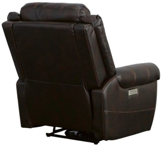 Flexsteel® Oscar Brown Power Recliner with Power Headrest-5