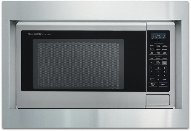 Sharp® 30" Stainless Steel Microwave Oven Built In Trim Kit-1