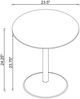 Coaster® Ganso Round Glass Top End Table with Sandy Black Base-2