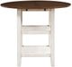Homelegance® Kiwi Whitewash Counter Height Drop Leaf Table with Dark Cherry Top -3