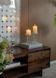 A & B Home 4-Piece Ivory White Candle Set-5
