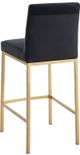 Inspire™ Diego Black/Aged Gold 26" Counter Stool, Set Of 2-1