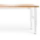 Gladiator® Brown 8' Adjustable Height Hardwood Workbench with White Metal Legs-1
