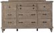 Magnussen Home® Lancaster Dovetail Gray Drawer Dresser-2