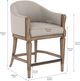 A.R.T. Furniture® Architrave Almond Upholstered Counter Stool-2