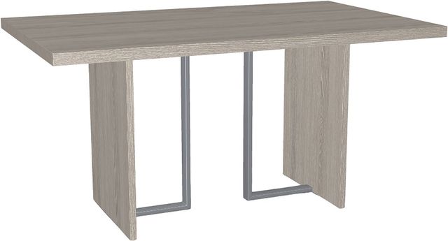 Amisco Customizable Zoel Thermo Fused Laminate Rectangular Dining Table Top with Metal Base-1