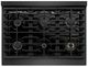 ZLINE Paramount 36" Black Satin Stainless Steel Gas Range with 6 Burner Cooktop and Convection Gas Oven with Black Matte Accent-2