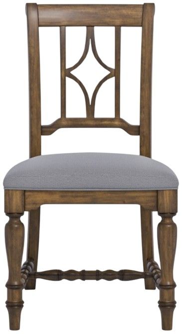 Flexsteel® Plymouth 2-Piece Distressed Medium Brown/Gray Upholstered Dining Chair Set-2