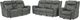Elements International Sorrento 3-Piece Charcoal Living Room Seating Set-0