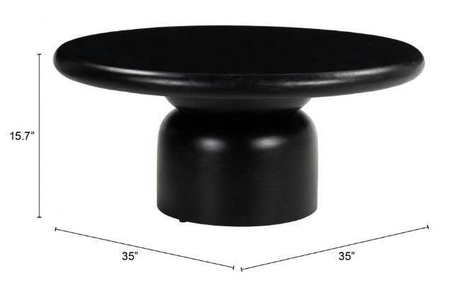 Zuo® Modern Hals Black Coffee Table-1