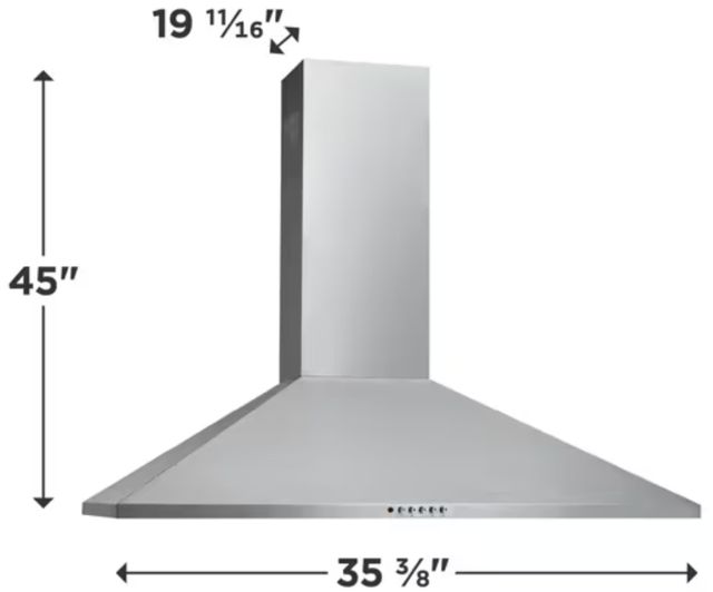 Frigidaire® 36" Stainless Steel Wall Mounted Range Hood-2