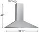 Frigidaire® 36" Stainless Steel Wall Mounted Range Hood-2