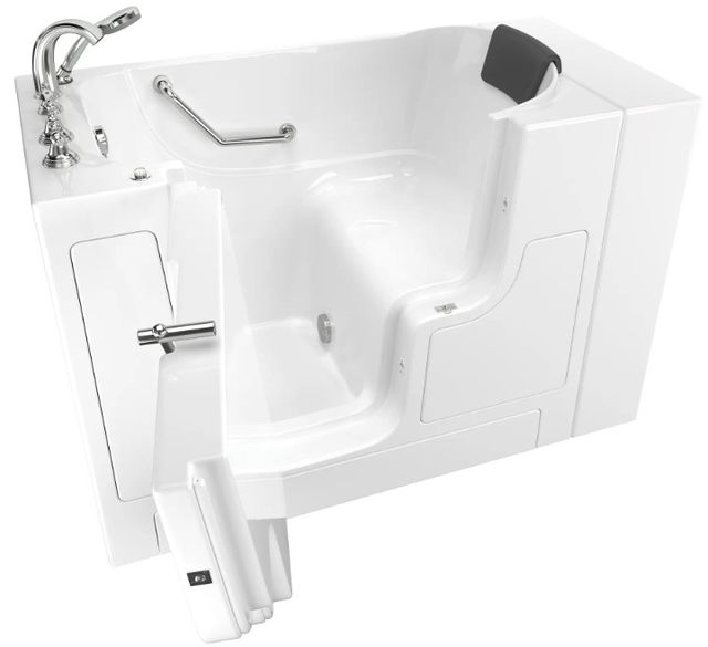 American Standard Gelcoat White 30” x 52” Walk-in Tub with Soaker System - Left-Hand Drain-0
