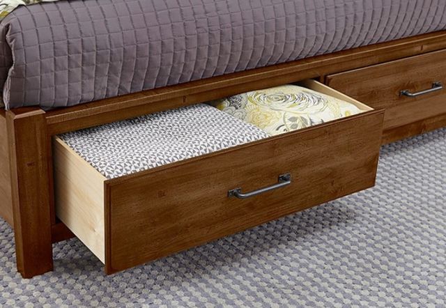 Artisan & Post by Vaughan-Bassett Cool Rustic Amber Queen Mansion Storage Panel Bed-3