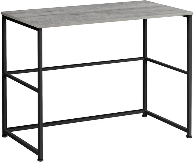 Monarch Specialties Inc. Black Metal/Grey Computer Desk-0
