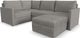 Flex by Flexsteel® 4-Piece Pebble 4-Seat Sectional with Storage Ottoman-2