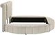 Coaster® Sonya Ivory Eastern King Upholstered Sleigh Storage Bed-5
