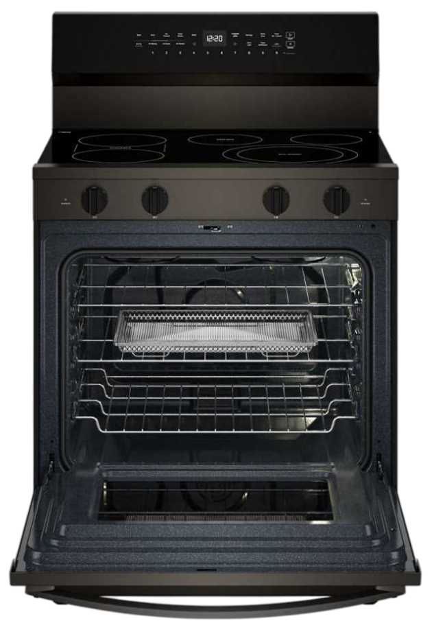 Whirlpool® 30" Black Stainless Steel Freestanding Electric Range -1