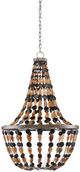 Currey & Company Osterley Black/Natural Chandelier-1