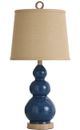 Stylecraft Blue Glass Table Lamp-0