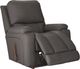 La-Z-Boy® Greyson Blue Grey Leather Manual Rocking Recliner-1