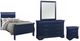 Global Furniture USA Charlie 4-Piece Blue Twin Bedroom Set-0