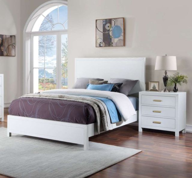 Winners Only® Fresno White Queen Panel Bed-2