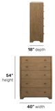 Flexsteel® Normandy Driftwood Drawer Chest-2