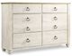 Signature Design by Ashley® Willowton 3-Piece Whitewash Full Bedroom Set-2