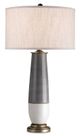 Currey & Company Urbino Pyrite Bronze/Gray/White Crackle Table Lamp-0