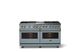 Viking® 5 Series 60" Novembery Sky Pro Style Dual Fuel (LP) Range with Polished Chrome Trim-3