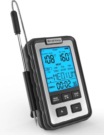 Broil King® Black Side Table Thermometer-1