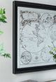 A & B Home Black Mirrored Wall Art-1