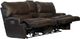 Catnapper® Wembley Chocolate Leather Power Lay Flat Reclining Console Loveseat with Power Adjustable Headrest-1