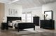 Furniture of America® Louis Philippe Black Twin Sleigh Bed-4