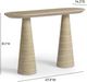 TOV Furniture Sandra Travertine Indoor/Outdoor Console Table-2