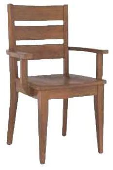 Members Amish Customizable Heritage Woodcrafters Winston Dining Arm Chair-0