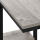 Monarch Specialties Inc. Grey 25"H Accent Table with Black Metal Base-4