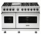 Viking® 5 Series 48" November Sky Pro Style Dual Fuel Range-1