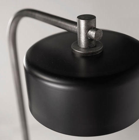 Signature Design by Ashley® Eliridge Black/Silver Metal Desk Lamp-1