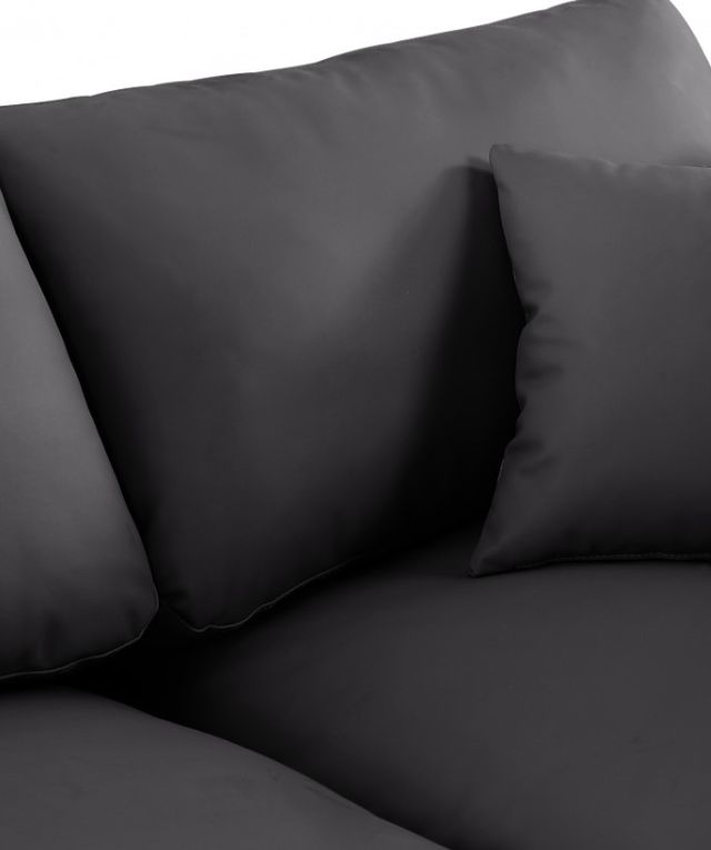 Meridian Furniture Comfy 2-Piece Black Armless Sofa-4
