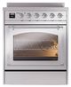 Ilve® Nostalgie II Noblesse 30'' Stainless Steel Pro Style Induction Range with Chrome Trim-1