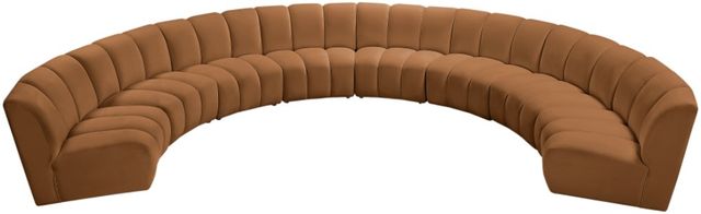 Meridian Furniture Infinity 8-Piece Saddle Velvet Modular Sectional-1