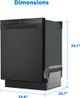 Midea® 24" Black Front Control Built In Dishwasher -1