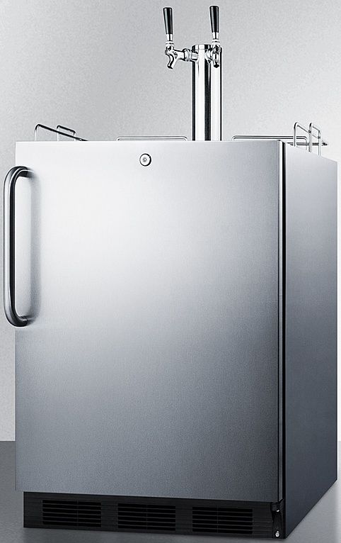 Summit® Commercial Series 5.5 Cu. Ft. Stainless Steel Beer Cooler/Kegerator-1